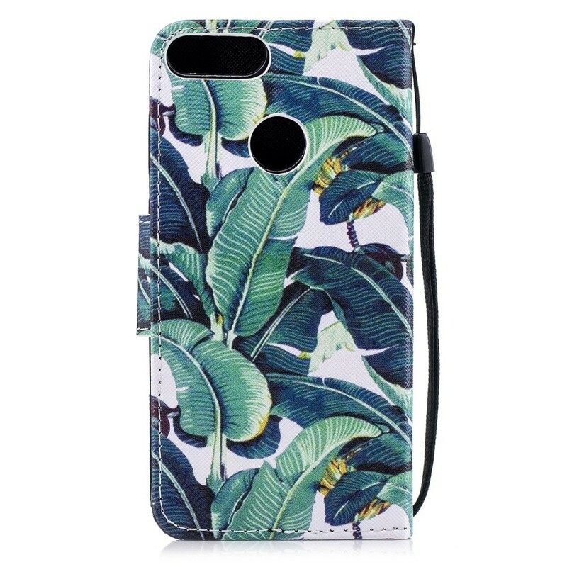 Kotelot Huawei P Smart Suojaketju Kuori Tropical Leaves Strappy