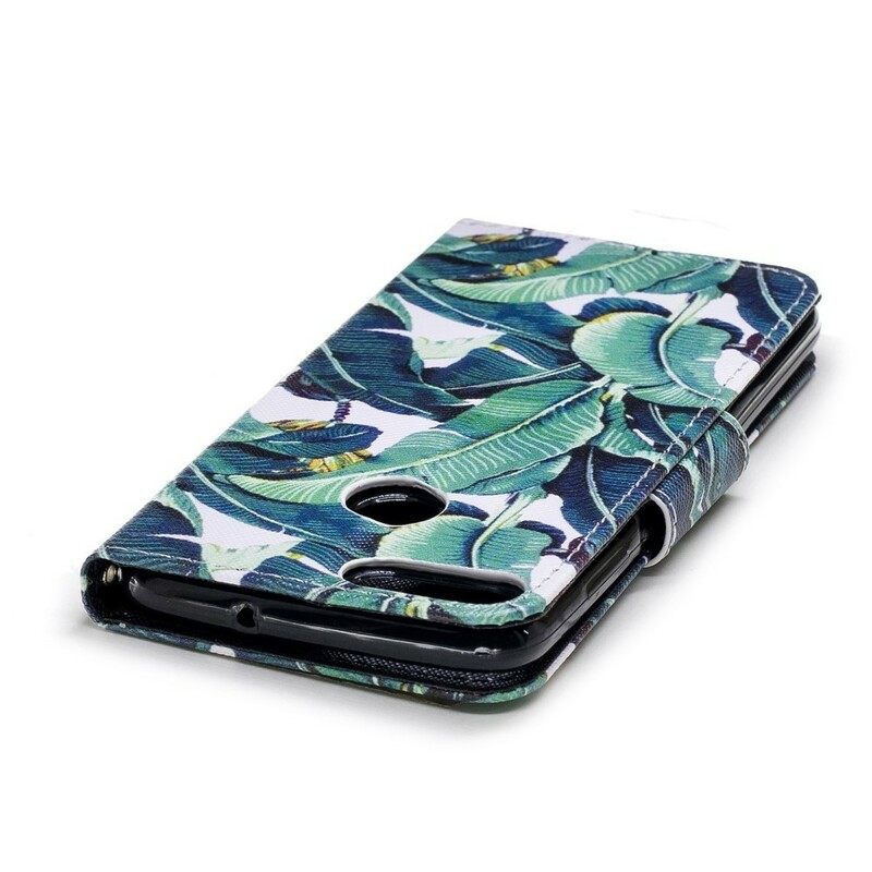 Kotelot Huawei P Smart Suojaketju Kuori Tropical Leaves Strappy