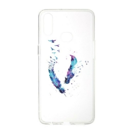 Case Samsung Galaxy A10s Läpinäkyvät Höyhenet