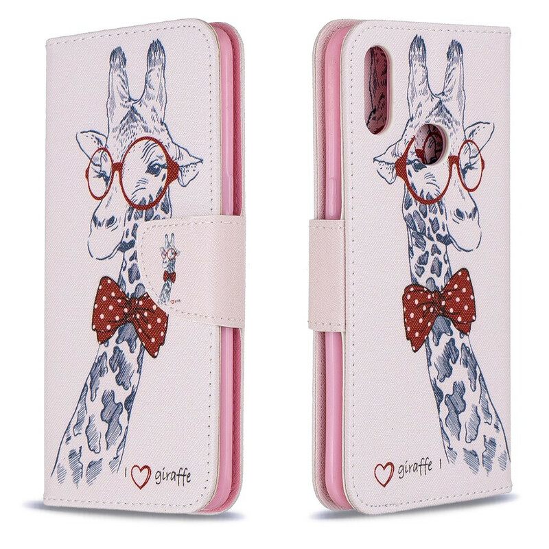 Flip Case Samsung Galaxy A10s Brainy Giraffe