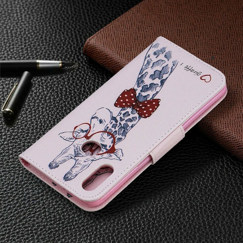 Flip Case Samsung Galaxy A10s Brainy Giraffe