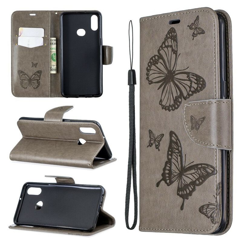 Kotelot Samsung Galaxy A10s Butterflies In Flight With Lanyard