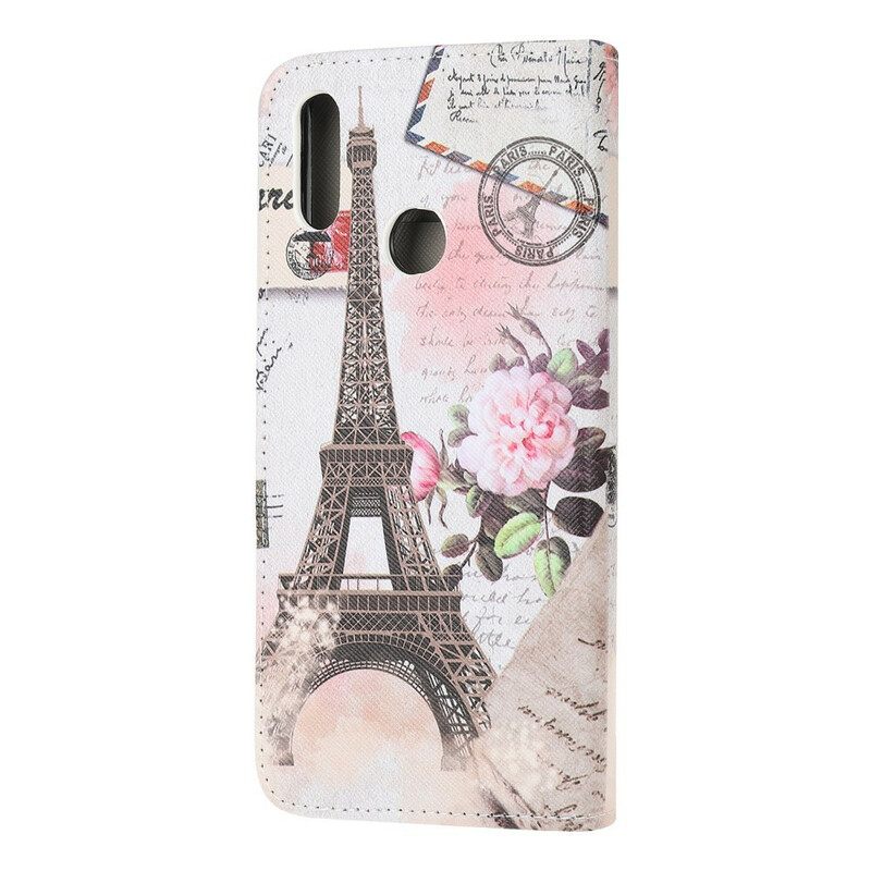 Kotelot Samsung Galaxy A10s Retro Eiffel-torni