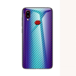 Kuori Samsung Galaxy A10s Carbon Fiber Karkaistu Lasi