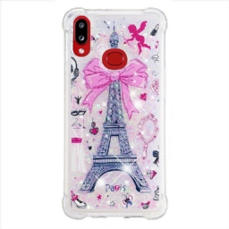 Kuori Samsung Galaxy A10s Eiffel-tornin Paljetteja