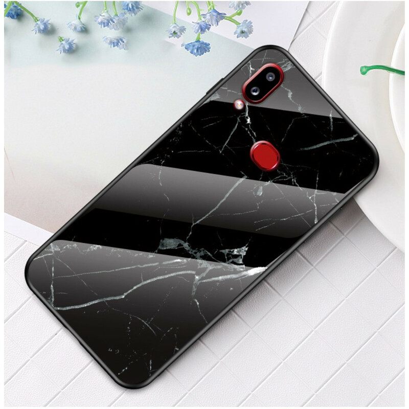 Kuori Samsung Galaxy A10s Marble Tempered Glass