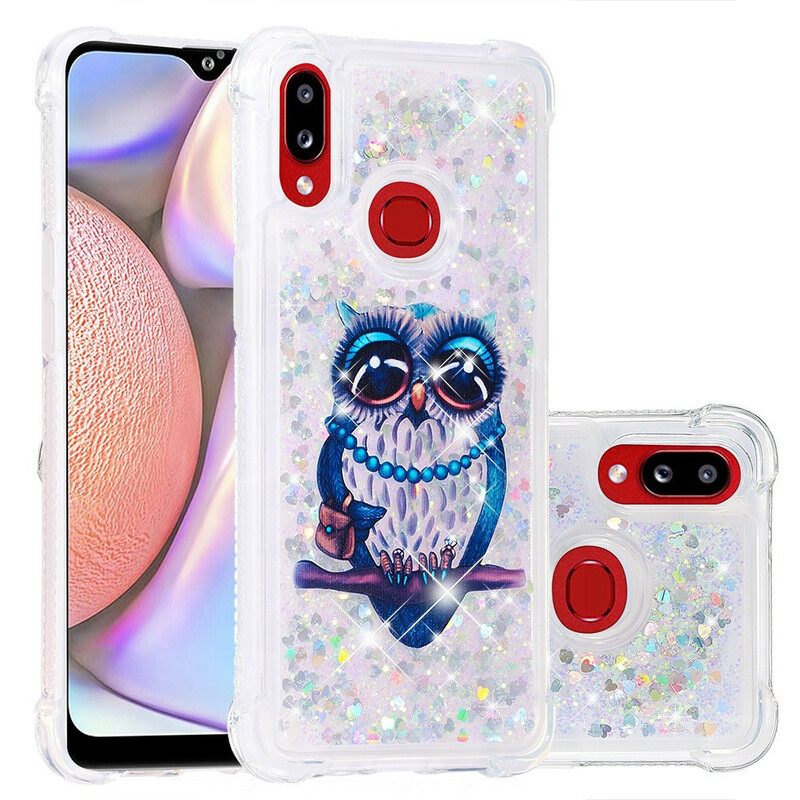 Kuori Samsung Galaxy A10s Miss Owl Glitter