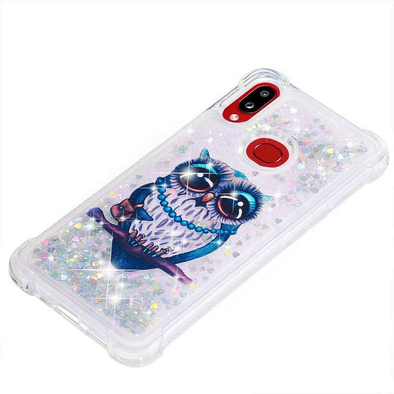 Kuori Samsung Galaxy A10s Miss Owl Glitter