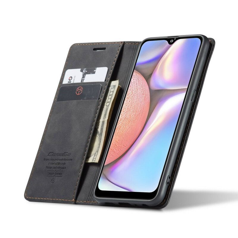 Puhelinkuoret Samsung Galaxy A10s Kotelot Flip Caseme Keinonahka