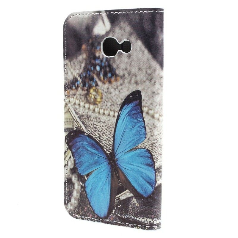 Kotelot Samsung Galaxy A5 2017 Blue Butterfly