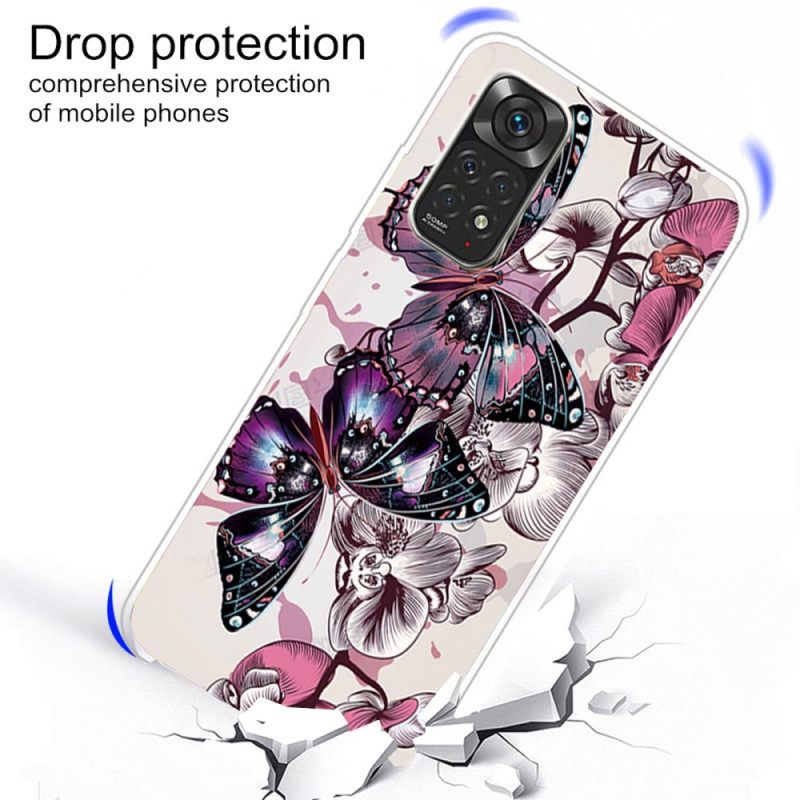 Case Xiaomi Redmi Note 11 / 11S Butterflies Muunnelma