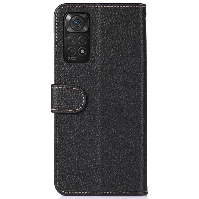 Flip Case Xiaomi Redmi Note 11 / 11S Litchi Nahka Khazneh