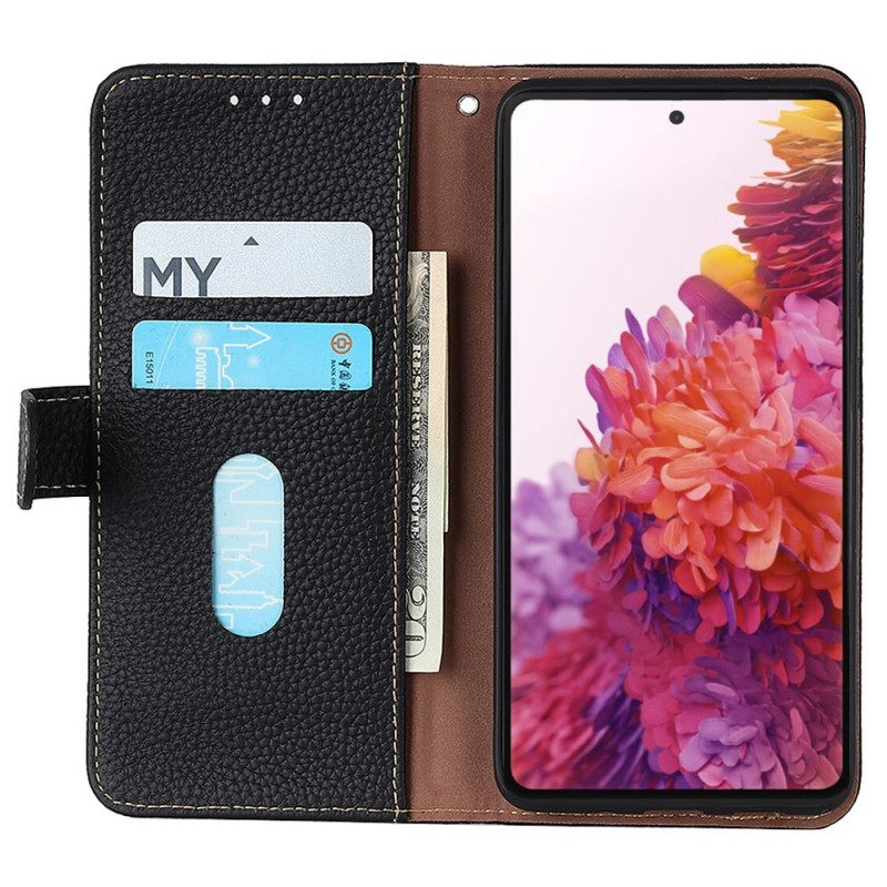 Flip Case Xiaomi Redmi Note 11 / 11S Litchi Nahka Khazneh