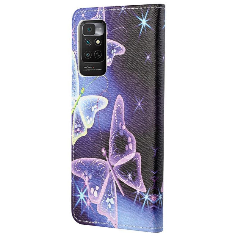 Kotelot Xiaomi Redmi Note 11 / 11S Neon Butterflies