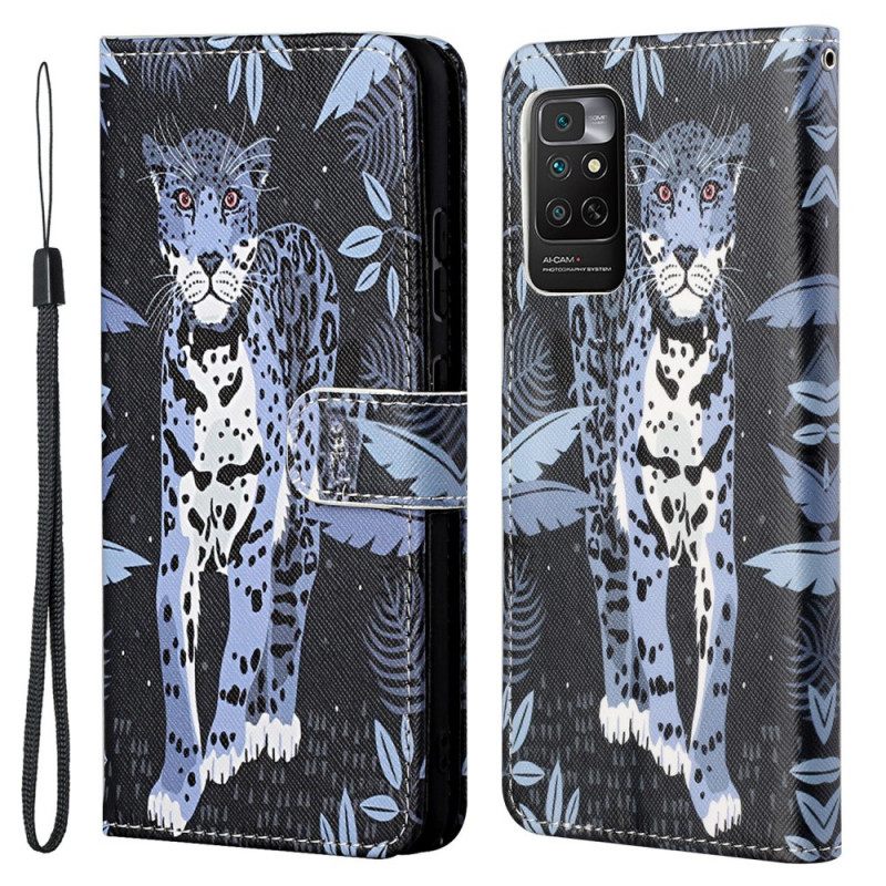 Kotelot Xiaomi Redmi Note 11 / 11S Suojaketju Kuori Leopard Hihnalla