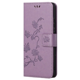 Kotelot Xiaomi Redmi Note 11 / 11S Suojaketju Kuori Strap Flowers