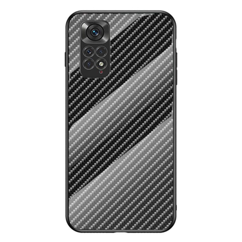 Kuori Xiaomi Redmi Note 11 / 11S Carbon Fiber Karkaistu Lasi