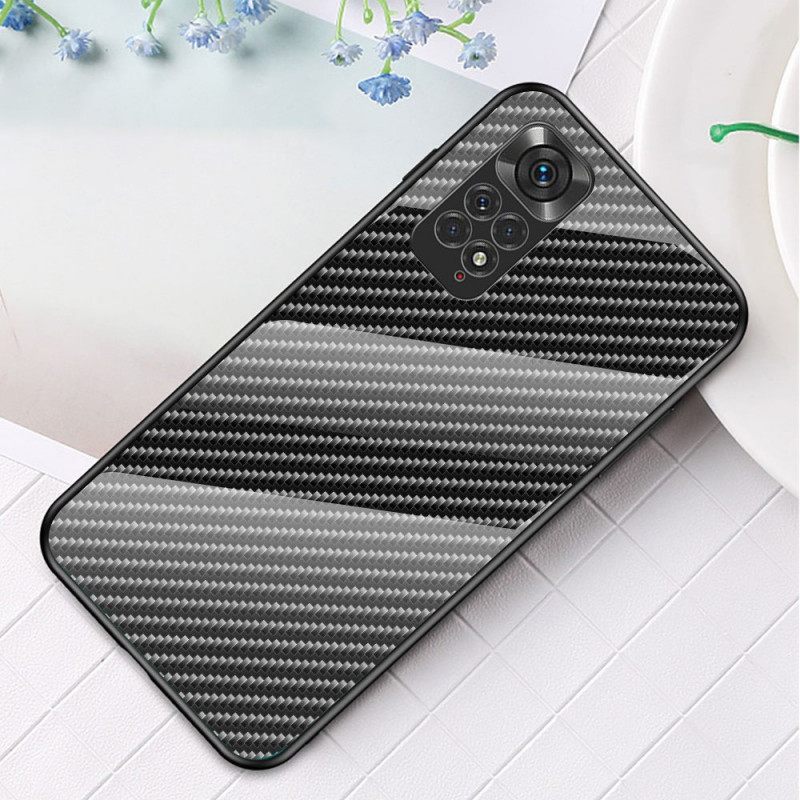 Kuori Xiaomi Redmi Note 11 / 11S Carbon Fiber Karkaistu Lasi