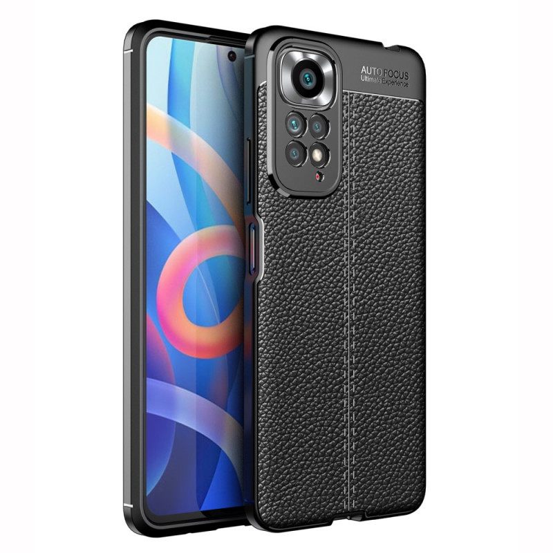 Kuori Xiaomi Redmi Note 11 / 11S Double Line Litchi Leather Effect