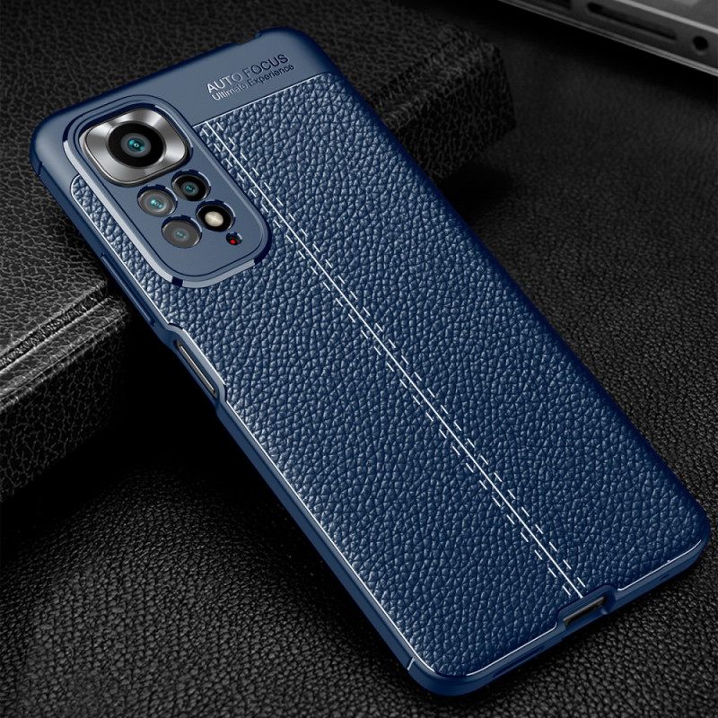 Kuori Xiaomi Redmi Note 11 / 11S Double Line Litchi Leather Effect