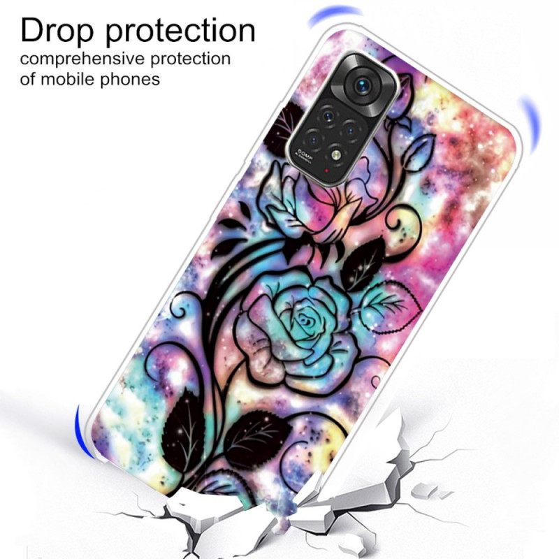 Kuori Xiaomi Redmi Note 11 / 11S Flower Design