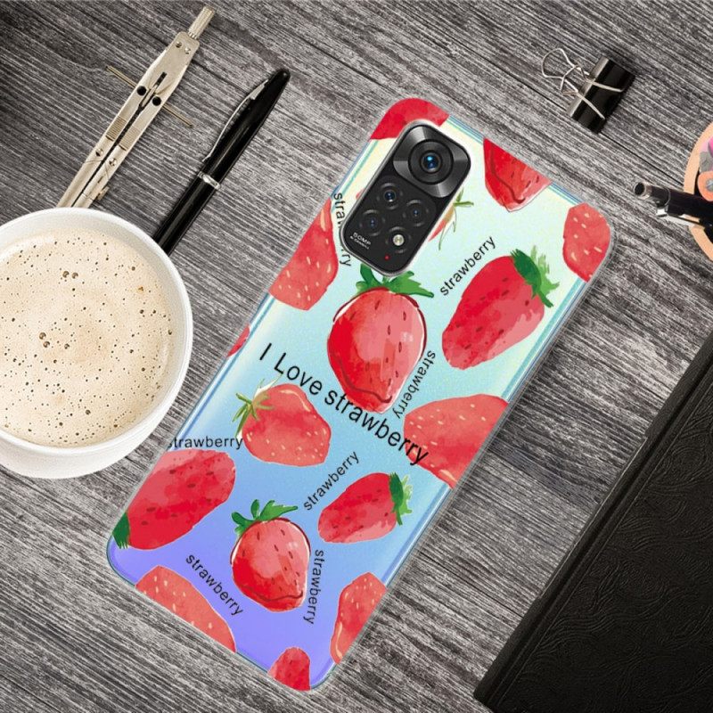 Kuori Xiaomi Redmi Note 11 / 11S Strawberries / I Love Strawberry