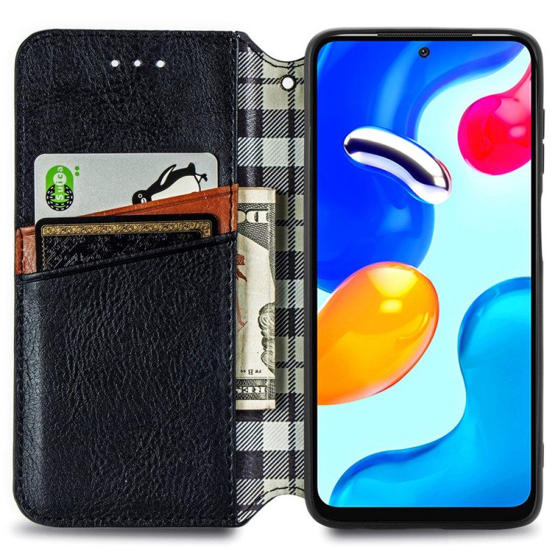 Puhelinkuoret Xiaomi Redmi Note 11 / 11S Kotelot Flip Diamond Texture Leather Effect