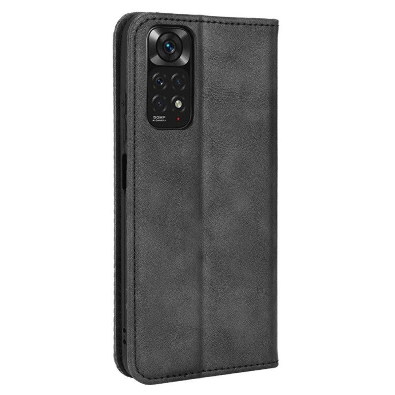 Puhelinkuoret Xiaomi Redmi Note 11 / 11S Kotelot Flip Tyylitelty Vintage-nahkaefekti