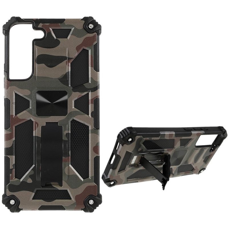 Case Samsung Galaxy S22 Plus 5G Camouflage Irrotettava Tuki