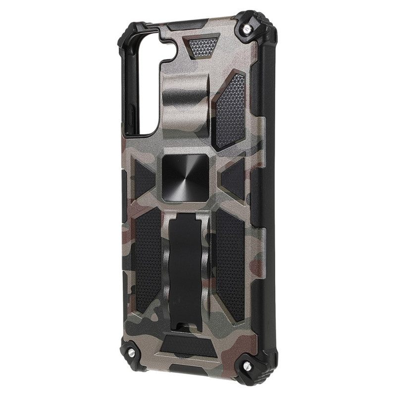 Case Samsung Galaxy S22 Plus 5G Camouflage Irrotettava Tuki