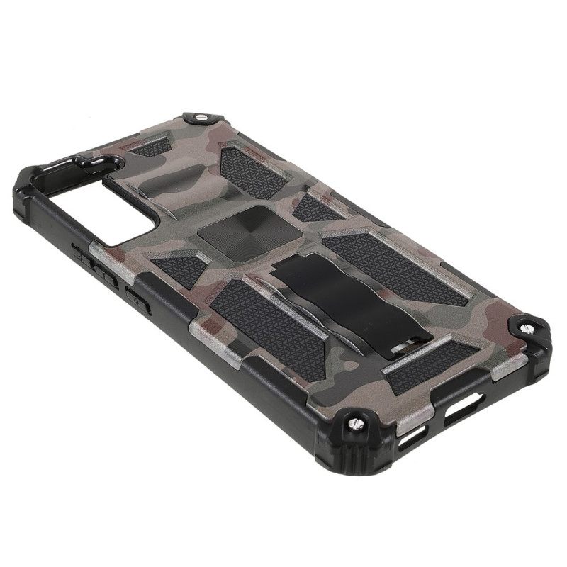 Case Samsung Galaxy S22 Plus 5G Camouflage Irrotettava Tuki