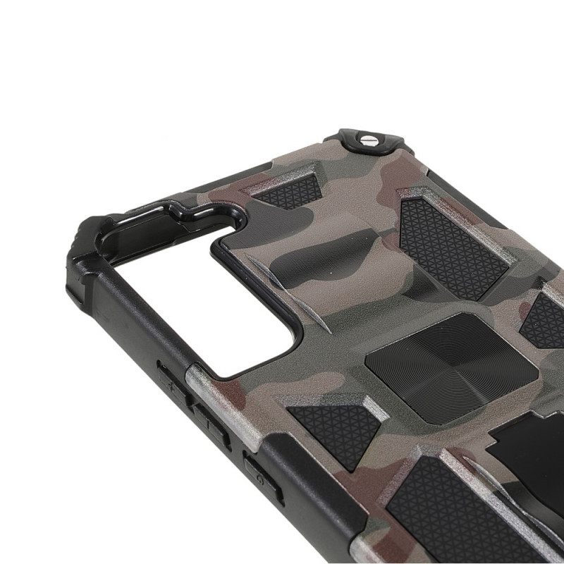 Case Samsung Galaxy S22 Plus 5G Camouflage Irrotettava Tuki