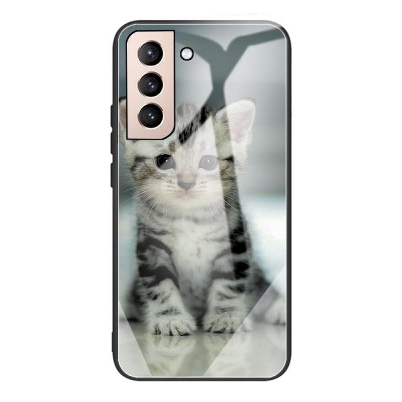 Case Samsung Galaxy S22 Plus 5G Tempered Glass Kitten