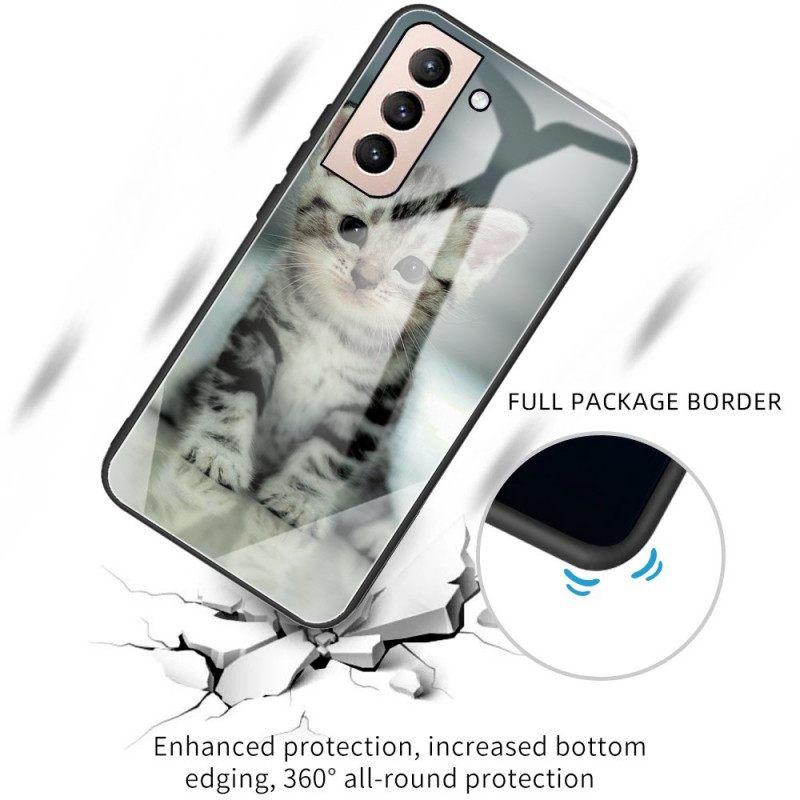 Case Samsung Galaxy S22 Plus 5G Tempered Glass Kitten