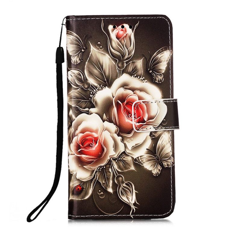 Flip Case Samsung Galaxy S22 Plus 5G Golden Roses