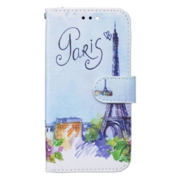 Flip Case Samsung Galaxy S22 Plus 5G Painting Paris