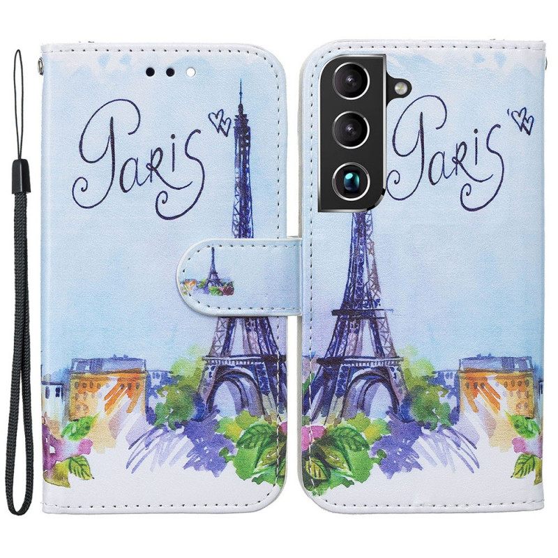 Flip Case Samsung Galaxy S22 Plus 5G Painting Paris