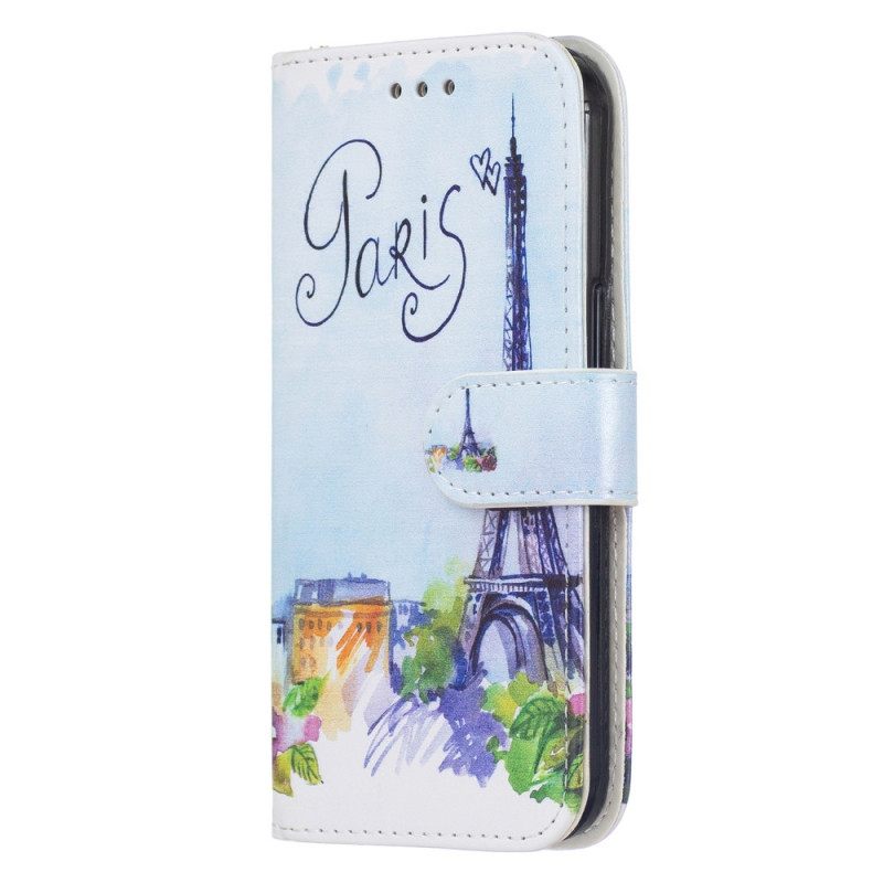 Flip Case Samsung Galaxy S22 Plus 5G Painting Paris