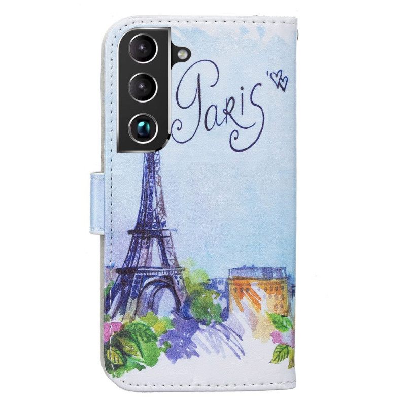 Flip Case Samsung Galaxy S22 Plus 5G Painting Paris