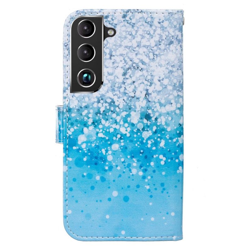 Kotelot Samsung Galaxy S22 Plus 5G Blue Glitter Gradient