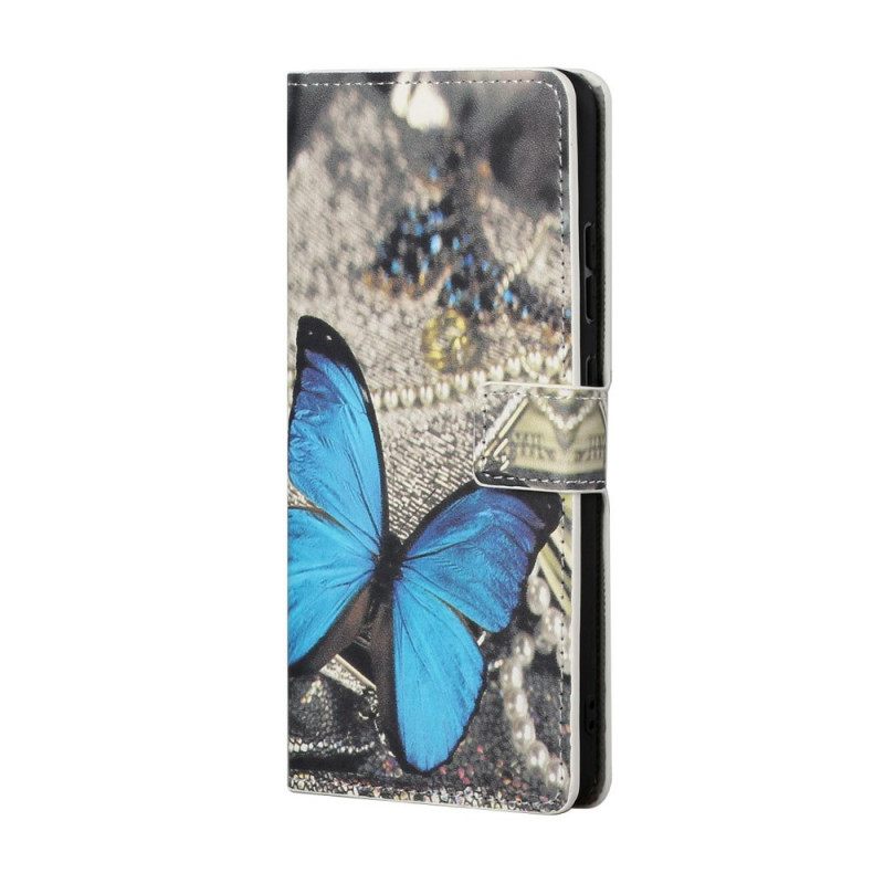 Kotelot Samsung Galaxy S22 Plus 5G Butterfly Prestige Blue