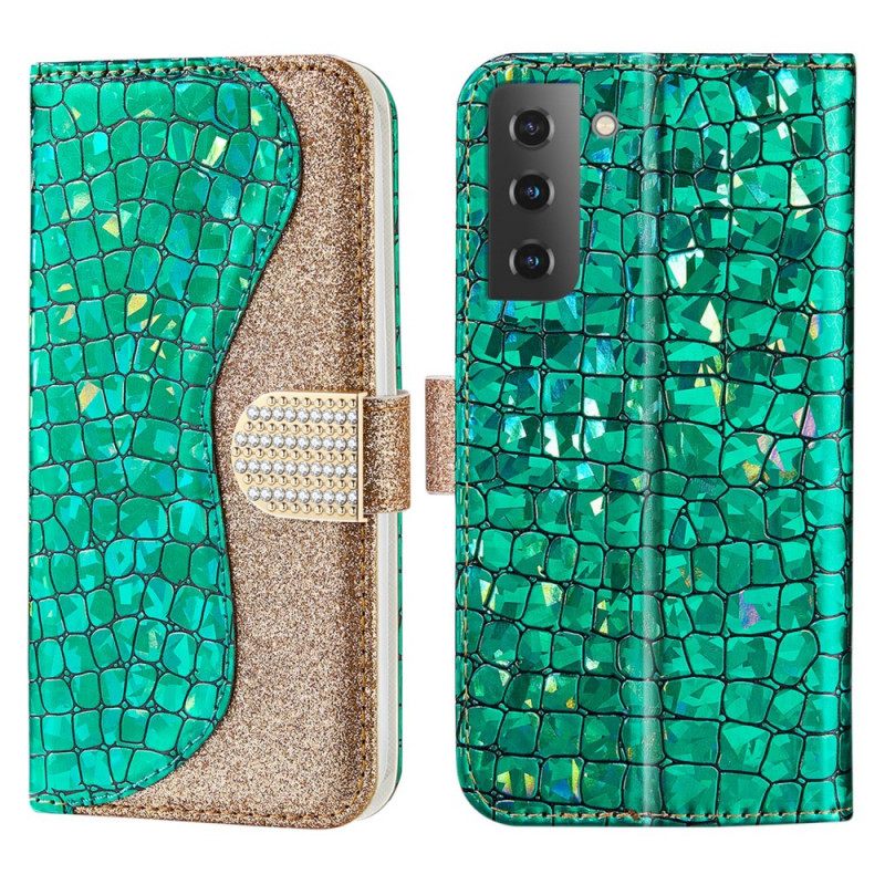 Kotelot Samsung Galaxy S22 Plus 5G Croco Diamonds