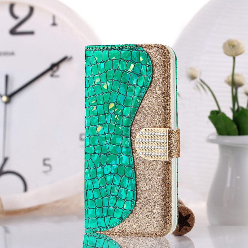 Kotelot Samsung Galaxy S22 Plus 5G Croco Diamonds