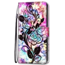 Kotelot Samsung Galaxy S22 Plus 5G Neon Flowers