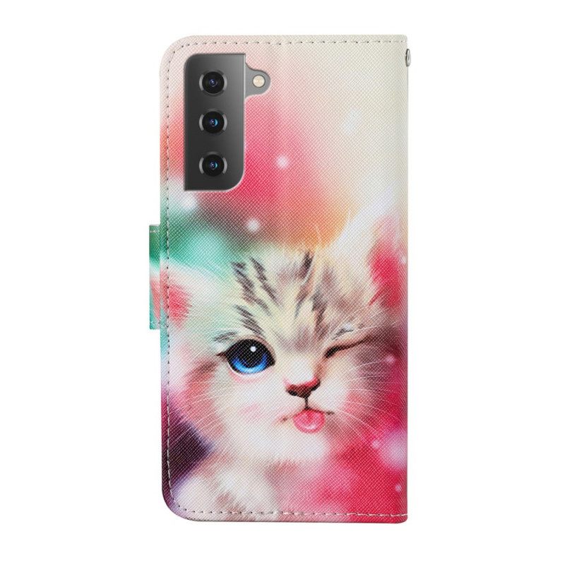 Kotelot Samsung Galaxy S22 Plus 5G Royal Cat Kaulanauhalla