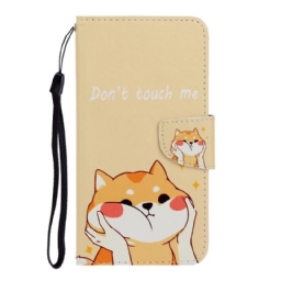 Kotelot Samsung Galaxy S22 Plus 5G Suojaketju Kuori Cat Don't Touch Me Strappy