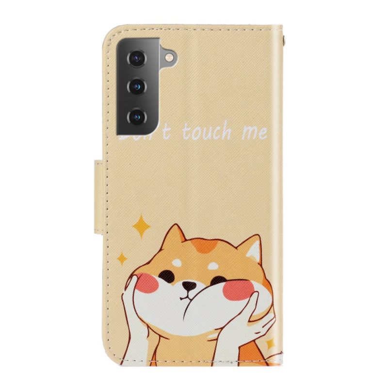 Kotelot Samsung Galaxy S22 Plus 5G Suojaketju Kuori Cat Don't Touch Me Strappy