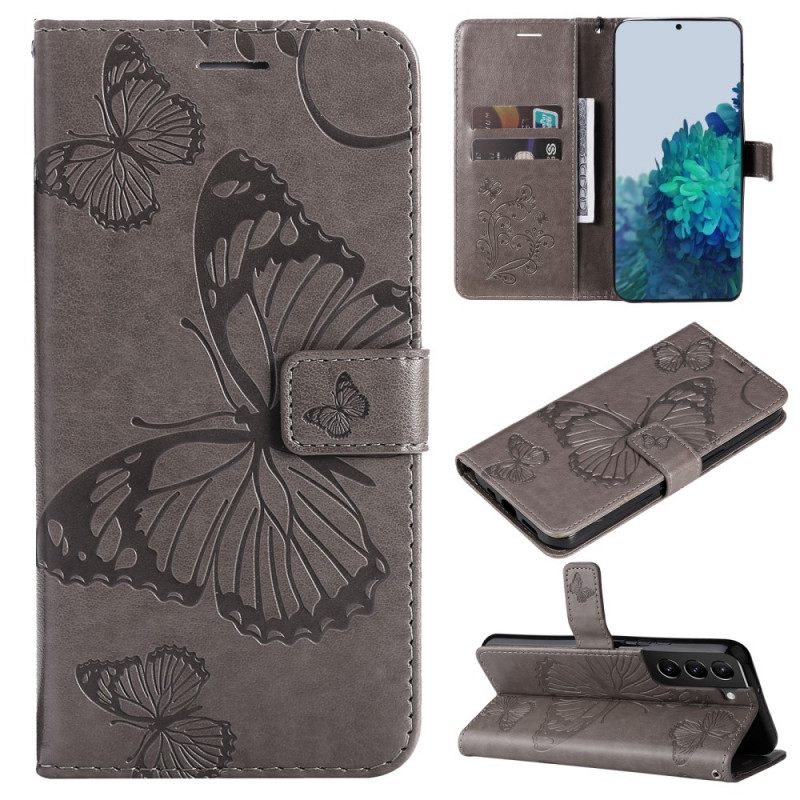 Kotelot Samsung Galaxy S22 Plus 5G Suojaketju Kuori Giant Thong Butterflies