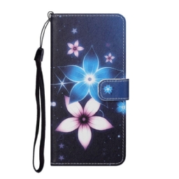 Kotelot Samsung Galaxy S22 Plus 5G Suojaketju Kuori Lunar Strap Flowers