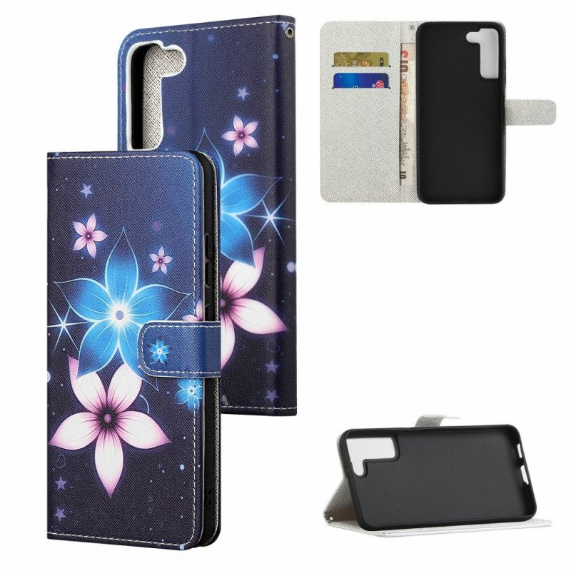 Kotelot Samsung Galaxy S22 Plus 5G Suojaketju Kuori Lunar Strap Flowers